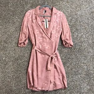 TOPSHOP pastel pink dress